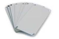 1455NAL-10 (1455 Series Enclosures Aluminium End Plates - Hammond) - Silver - 2mm x 103mm x 53mm - Aluminium