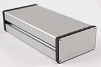 1455NC2201 (1455NC Series Enclosures - Hammond) - Silver - 220mm x 103mm x 53mm - Aluminium - IP54