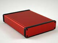 1455P1601RD (1455 Series Enclosures - Hammond) - Red - 160mm x 125mm x 31mm - Aluminium - IP54