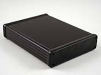 1455P1602BK (1455 Series Enclosures - Hammond) - Black - 160mm x 125mm x 31mm - Aluminium - IP54