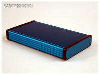 1455P2201BU (1455 Series Enclosures - Hammond) - Blue - 220mm x 125mm x 31mm - Aluminium - IP54