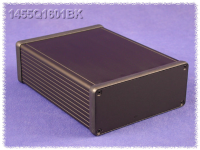 1455Q1601BK (1455 Series Enclosures - Hammond) - Black - 160mm x 125mm x 52mm - Aluminium - IP54