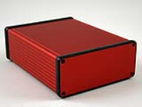 1455Q1601RD (1455 Series Enclosures - Hammond) - Red - 160mm x 125mm x 52mm - Aluminium - IP54