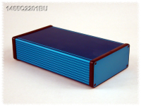 1455Q2201BU (1455 Series Enclosures - Hammond) - Blue - 220mm x 125mm x 52mm - Aluminium - IP54