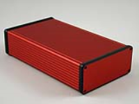 1455Q2201RD (1455 Series Enclosures - Hammond) - Red - 220mm x 125mm x 52mm - Aluminium - IP54