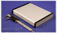 1455R2201 (1455 Series Enclosures - Hammond) - Silver - 220mm x 165mm x 31mm - Aluminium - IP54