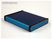 1455R2201BU (1455 Series Enclosures - Hammond) - Blue - 220mm x 165mm x 31mm - Aluminium - IP54