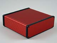 1455T1601RD (1455 Series Enclosures - Hammond) - Red - 160mm x 165mm x 52mm - Aluminium - IP54