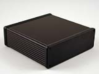 1455T1602BK (1455 Series Enclosures - Hammond) - Black - 160mm x 165mm x 52mm - Aluminium - IP54