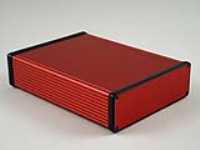 1455T2201RD (1455 Series Enclosures - Hammond) - Red - 220mm x 165mm x 52mm - Aluminium - IP54