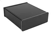 1455U2201BK (1455 Series Enclosures - Hammond) - Black - 220mm x 191mm x 66mm - Aluminium - IP54