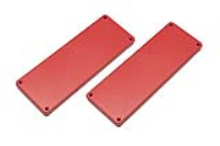 1455UPLRED (1455 Series Enclosures Closed Plastic End Cap - Hammond) - Red - ABS Plastic