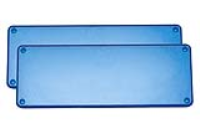 1455UPLTBU (1455 Series Enclosures Closed Plastic End Cap - Hammond) - Transparent Blue - ABS Plastic