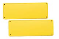 1455UPLY (1455 Series Enclosures Closed Plastic End Cap - Hammond) - Yellow - ABS Plastic