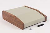 1456FH2WHCWW (1456CWW Series Enclosures - Hammond) - Walnut/Beige - 165mm x 216mm x 51/28mm - Aluminium with Walnut Sides - IP31