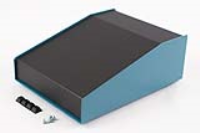 1456FH3BKBU (1456 Series Enclosures - Hammond) - Black/Blue - 165mm x 211mm x 76/33mm - Aluminium - IP31