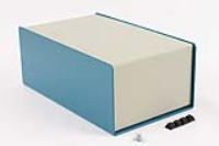 1456NEK4WHBU (1456 Series Enclosures - Hammond) - Beige/Blue - 152mm x 254mm x 102/102mm - Aluminium - IP31