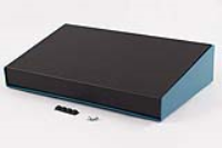 1456PH1BKBU (1456 Series Enclosures - Hammond) - Black/Blue - 356mm x 211mm x 76/38mm - Aluminium - IP31