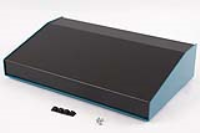 1456PH3BKBU (1456 Series Enclosures - Hammond) - Black/Blue - 356mm x 211mm x 76/33mm - Aluminium - IP31