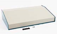 1456PH3WHBU (1456 Series Enclosures - Hammond) - Beige/Blue - 356mm x 211mm x 76/33mm - Aluminium - IP31