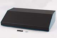 1456RK4BKBU (1456 Series Enclosures - Hammond) - Black/Blue - 432mm x 259mm x 102/28mm - Aluminium - IP31