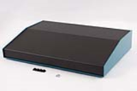 1456RL3BKBU (1456 Series Enclosures - Hammond) - Black/Blue - 432mm x 287mm x 76/33mm - Aluminium - IP31