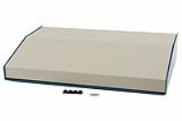 1456RL3WHBU (1456 Series Enclosures - Hammond) - Beige/Blue - 432mm x 287mm x 76/33mm - Aluminium - IP31