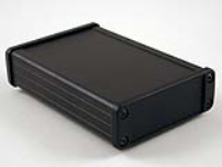 1457J1201BK (1457 Series Enclosures - Hammond) - Black - 120mm x 84mm x 28mm - Aluminium - IP65