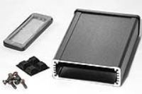 1457J1201EBK (1457-EMI Series Enclosures - Hammond) - Black - 120mm x 84mm x 28mm - Aluminium - IP54