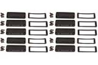 1457JWPF-10 (1457 Series End Plates - Hammond) - Black - 16mm x 87mm x 31mm - Aluminium (Die-Cast Alloy) - IP65