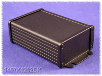 1457K1202BK (1457 Series Enclosures - Hammond) - Black - 120mm x 84mm x 44mm - Aluminium - IP65