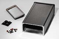 1457K1602EBK (1457-EMI Series Enclosures - Hammond) - Black - 160mm x 84mm x 44mm - Aluminium - IP54