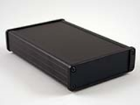 1457L1601BK (1457 Series Enclosures - Hammond) - Black - 160mm x 104mm x 32mm - Aluminium - IP65