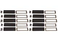 1457LEP-10 (1457-EMI Series End Plates - Hammond) - Black - 6mm x 107mm x 35mm - Aluminium (Die-Cast Alloy) - IP54