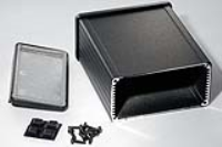 1457N1202EBK (1457-EMI Series Enclosures - Hammond) - Black - 120mm x 104mm x 55mm - Aluminium - IP54