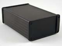 1457N1601BK (1457 Series Enclosures - Hammond) - Black - 160mm x 104mm x 55mm - Aluminium - IP65