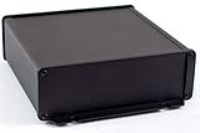 1457T1602BK (1457 Series Enclosures - Hammond) - Black - 160mm x 165mm x 55mm - Aluminium - IP65