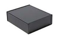 1457U2201BK (1457 Series Enclosures - Hammond) - Black - 220mm x 191mm x 68mm - Aluminium - IP65