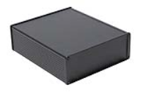 1457U2201EBK (1457-EMI Series Enclosures - Hammond) - Black - 220mm x 191mm x 68mm - Aluminium - IP54