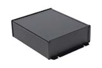 1457U2202EBK (1457-EMI Series Enclosures - Hammond) - Black - 220mm x 191mm x 68mm - Aluminium - IP54