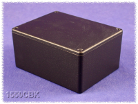 1550CBK (1550 Series Enclosures - Hammond) - Black - 115mm x 90mm x 51mm - Aluminium (Die-Cast Alloy) - IP54