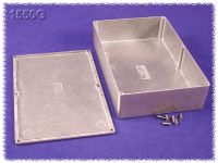 1550G (1550 Series Enclosures - Hammond) - Silver - 222mm x 146mm x 51mm - Aluminium (Die-Cast Alloy) - IP54