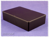 1550GBK (1550 Series Enclosures - Hammond) - Black - 222mm x 146mm x 51mm - Aluminium (Die-Cast Alloy) - IP54