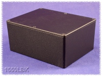 1550LBK (1550 Series Enclosures - Hammond) - Black - 165mm x 128mm x 72mm - Aluminium (Die-Cast Alloy) - IP54