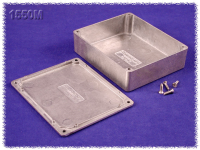 1550M (1550 Series Enclosures - Hammond) - Silver - 120mm x 100mm x 31mm - Aluminium (Die-Cast Alloy) - IP54