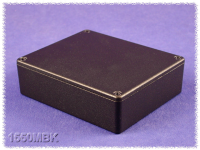 1550MBK (1550 Series Enclosures - Hammond) - Black - 120mm x 100mm x 31mm - Aluminium (Die-Cast Alloy) - IP54