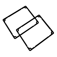 1550MEGASKET (1550 Series IP66 Sealing Kits - Hammond) - Black - 120mm x 100mm x 3mm - EVA Foam - IP66