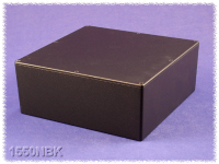 1550NBK (1550 Series Enclosures - Hammond) - Black - 250mm x 250mm x 97mm - Aluminium (Die-Cast Alloy) - IP54