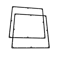 1550NEGASKET (1550 Series IP66 Sealing Kits - Hammond) - Black - 250mm x 250mm x 3mm - EVA Foam - IP66