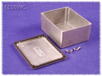 1550WC (1550 Series Enclosures - Hammond) - Silver - 115mm x 90mm x 51mm - Aluminium (Die-Cast Alloy) - IP66